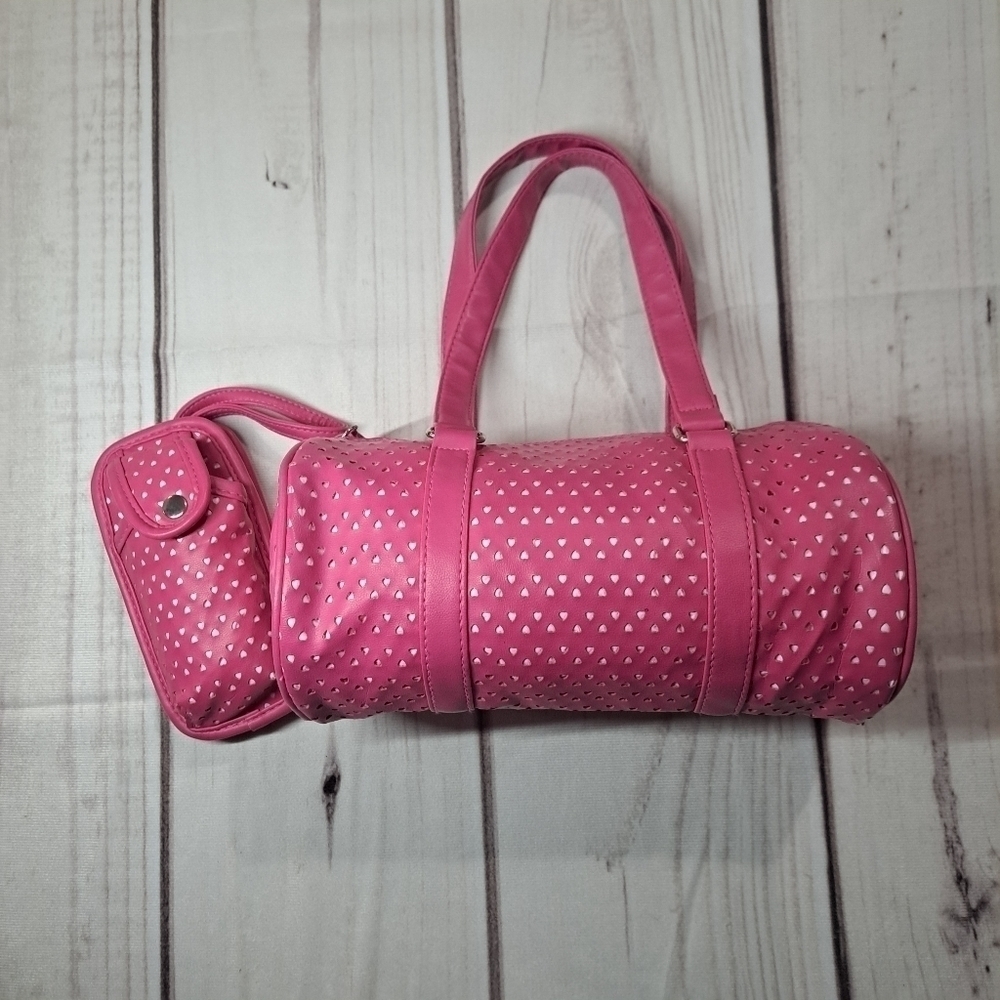 Y2K Mini Heart Pink Barrel Purse and Wallet